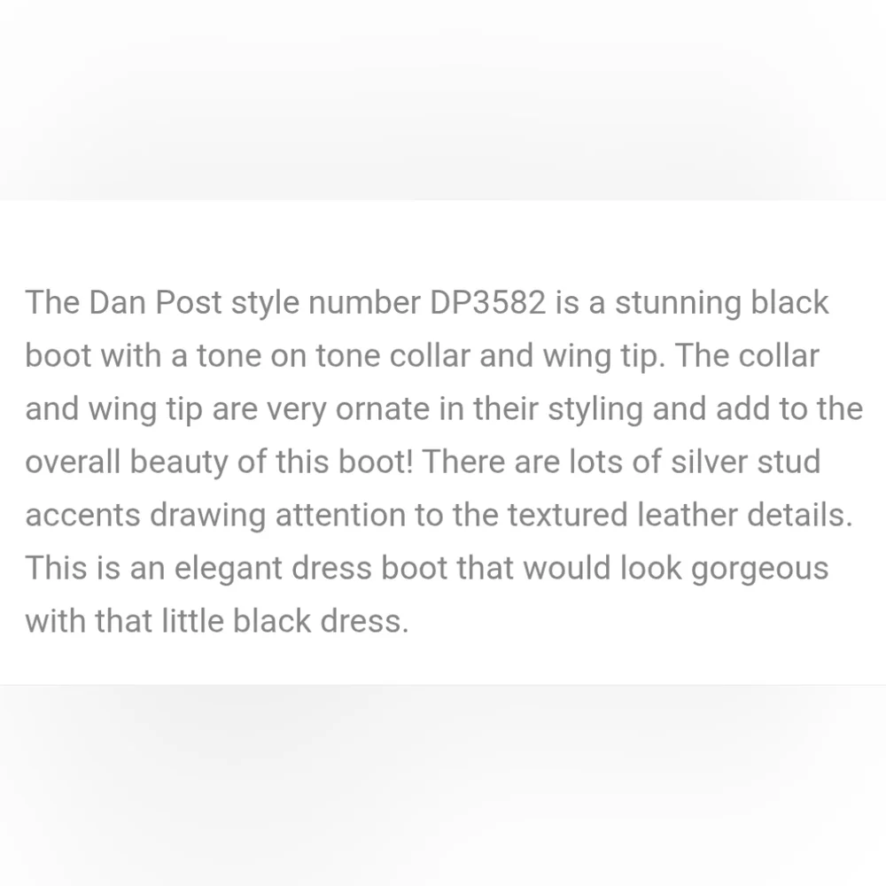 Dan Post "Invy" Studded Western Boots Black Leather DP3582 | Women's Size 8 - Picture 15 of 16
